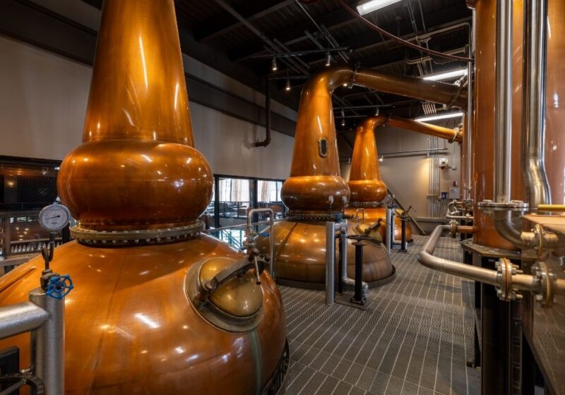 Triple Copper Pot Stills
